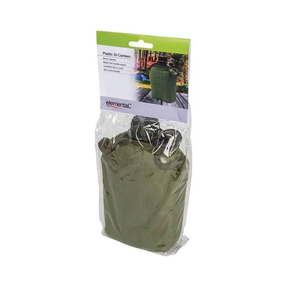Elemental Plastic GI Canteen With Cover 840ml