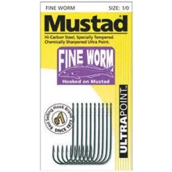 Mustad Fine Worm Hooks