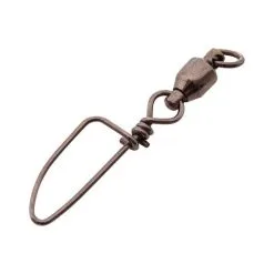 Pryml Black Ball Bearing Coastlock Snap Swivel 3 Pack