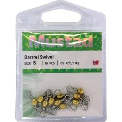 Mustad Barrel Brass Swivel