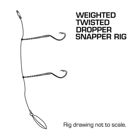 Pryml Weighted Twisted Dropper Snapper Rig