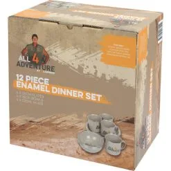 All4Adventure All 4 Adventure 12pc Enamel Dinner Set