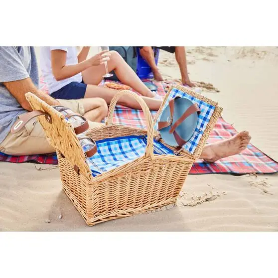 Wanderer Wicker Picnic Basket 4 Person - Image 2