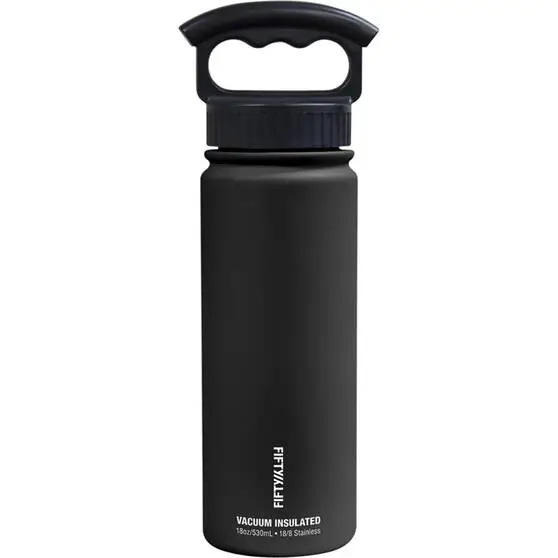Fifty/Fifty Fifty Fifty Insulated Drink Bottle 530ml Black