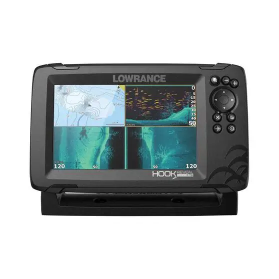Lowrance Hook Reveal 7 Fish Finder Combo With Triple Shot Transducer