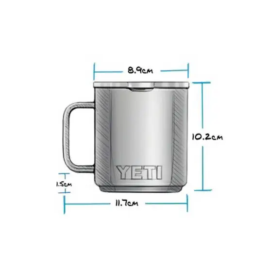 YETI Rambler® Stackable Mug With MagSlider Lid 295ml Black - Image 3
