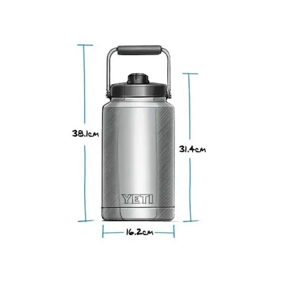 YETI Rambler® One Gallon Jug 3.7L Stainless - Image 3