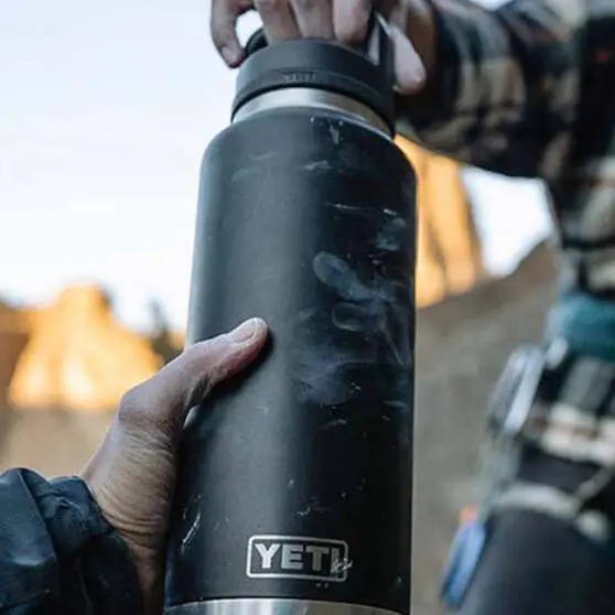 YETI Rambler® Bottle With Chug Cap 1.36L Black - Image 3