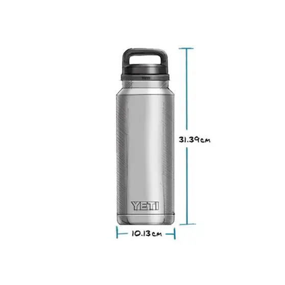 YETI Rambler® Bottle With Chug Cap 1.36L Black - Image 4