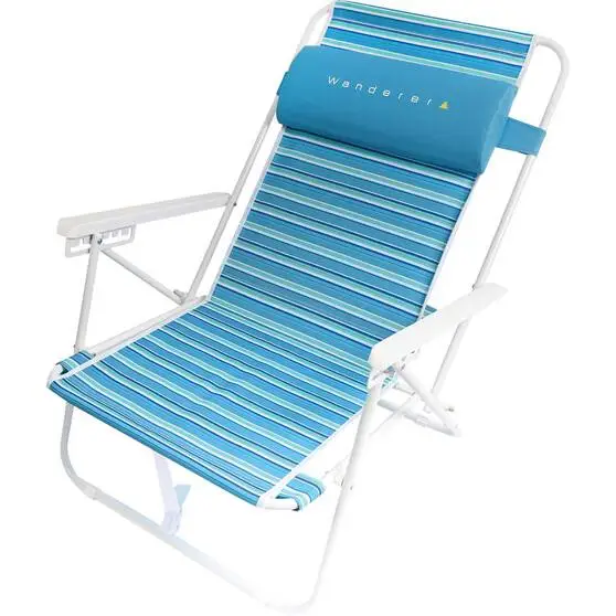 Wanderer Seafoam Stripe Beach Chair - Image 2