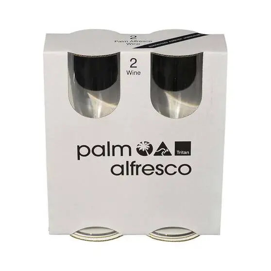 Palm Alfresco Tritan Forever Unbreakable Wine Glass 2 Pack