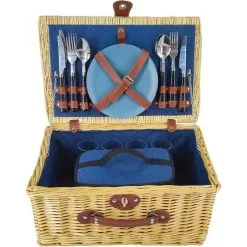 Wanderer 4 Person Wicker Picnic Basket