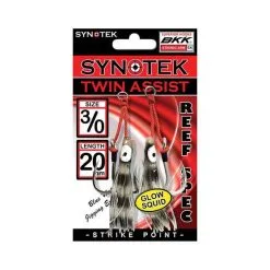 Synotek Twin Assist Hooks 3/0 2.0cm Black Glow