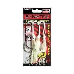 Synotek Single Assist Hooks 5/0 5.0cm Full Glow