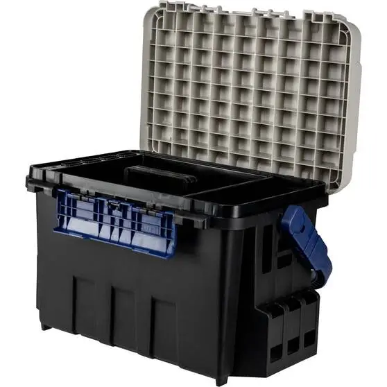 Meiho Bucket Mouth 9000 Tackle Box Black - Image 2