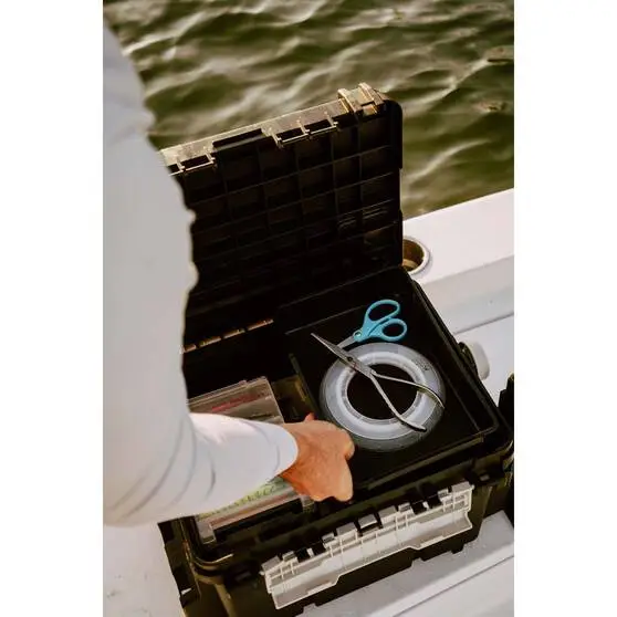 Meiho Bucket Mouth 9000 Tackle Box Black - Image 4