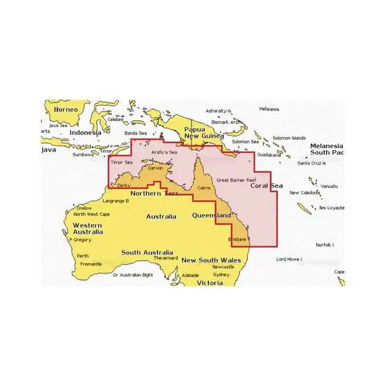 Navionics Platinum Plus Australia North East Marine Chart