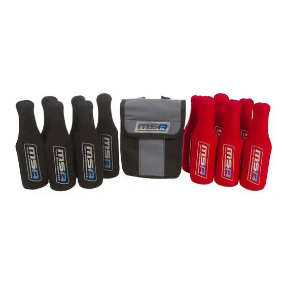 MSA 4x4 MSA Stubbie Tubes 12 Pack Red/Black