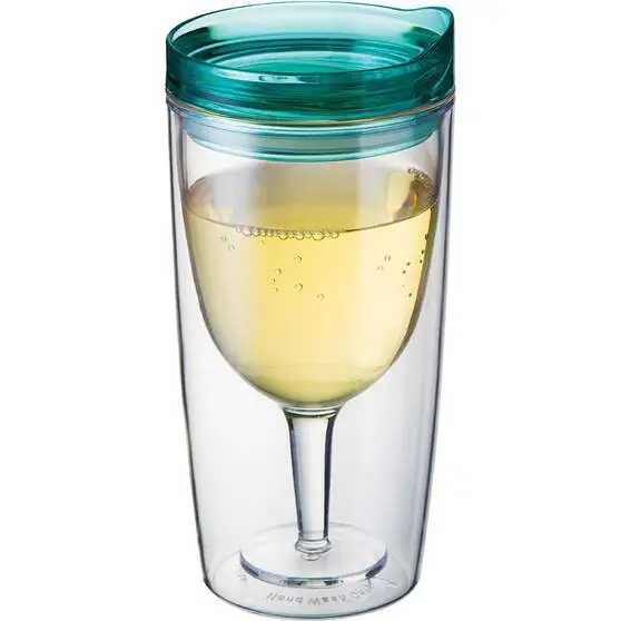 TraVino Spill Proof Wine Cup Green - Image 3